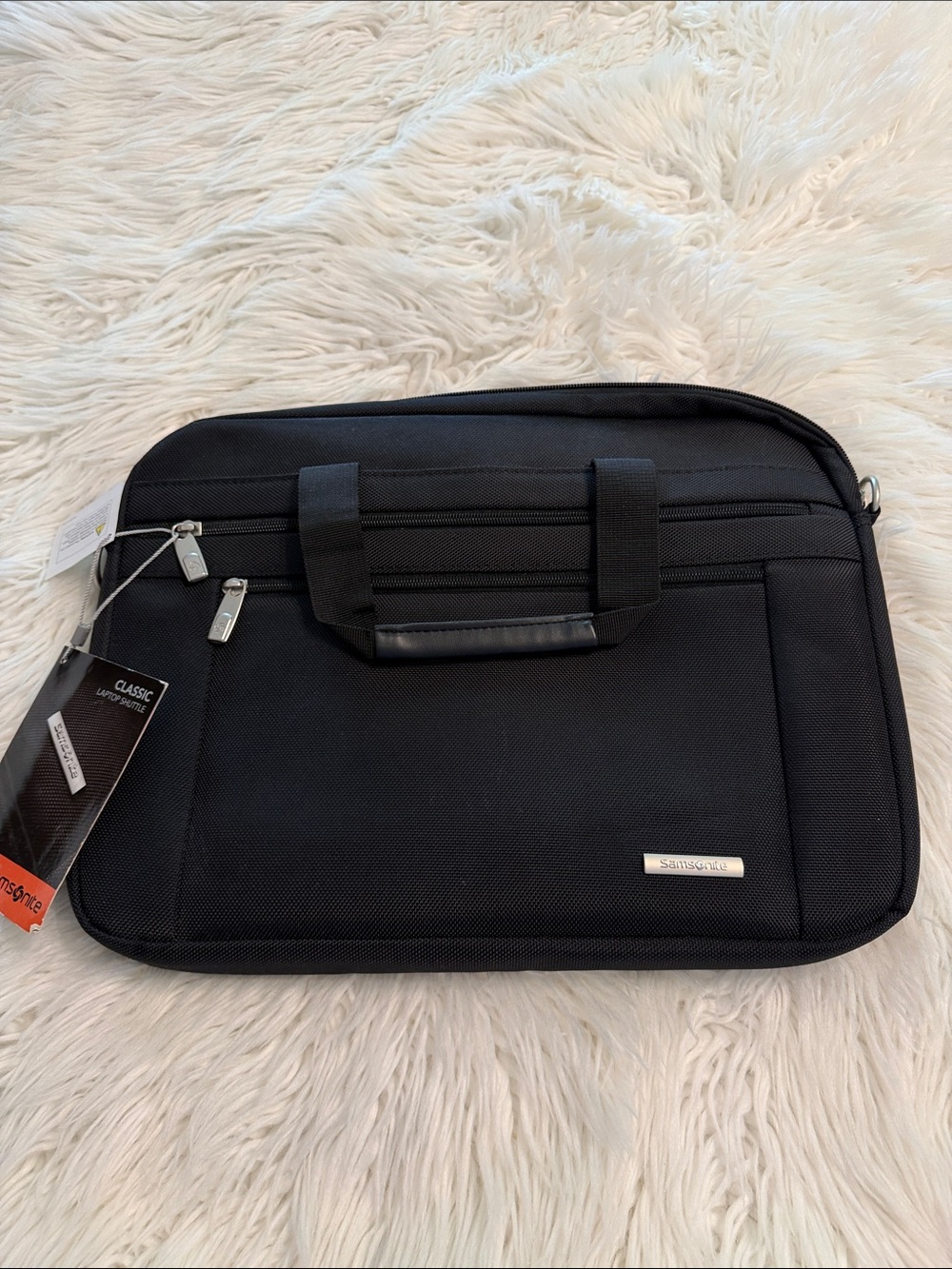 Samsonite Black Laptop Briefcase with Front Pocket wide 16” length 12” brand new - Picture 8 of 8